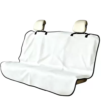 sports cars, skin-friendly, quick-drying, and ideal: Universal seat cover - three-people-in-the-back-row-white-