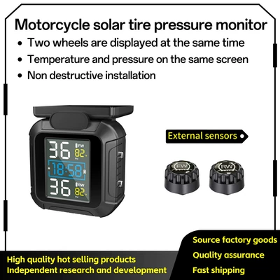 Mt20 Cross-Border Motorcycle Tire Pressure Monitor, Electric Motorcycle Detector, External Wireless Tire Pressure Detection System