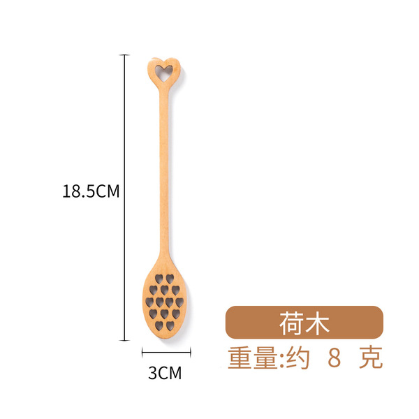 Wooden creative coffee cartoon mixing stick for home use
