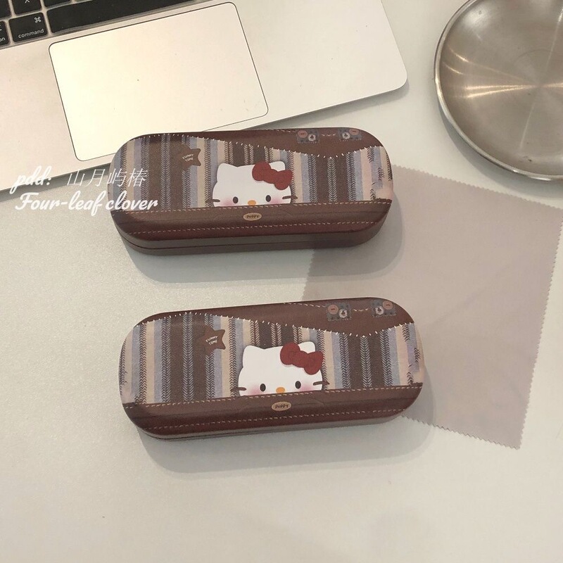 New Leopard Print Kitty Glasses Case, High-Looking, Versatile, High-End, Pressure-Resistant and Drop-Resistant Pu Leather Glasses Case for Autumn and Winter New Leopard Print Kitty Glasses Case, High-Looking, Versatile, High-End, Pressure-Resistant and Drop-Resistant Pu Leather Glasses Case for Autumn and Winter