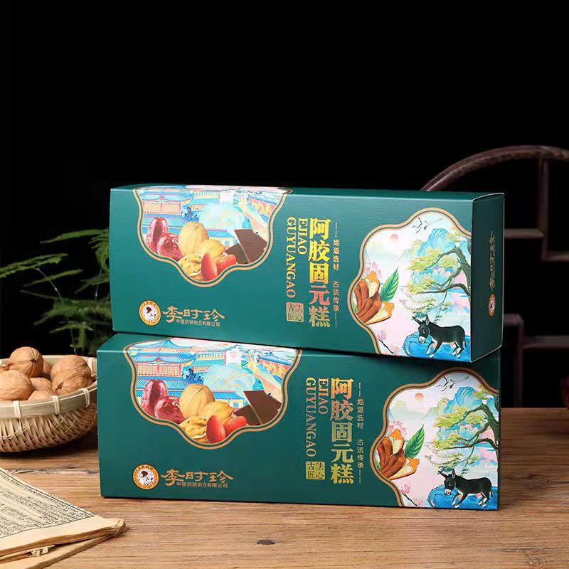 Li Shizhen Collagen Jelly Gift Box Shandong Dong'e for Gifting Collagen Gu Yuan Cream 200g