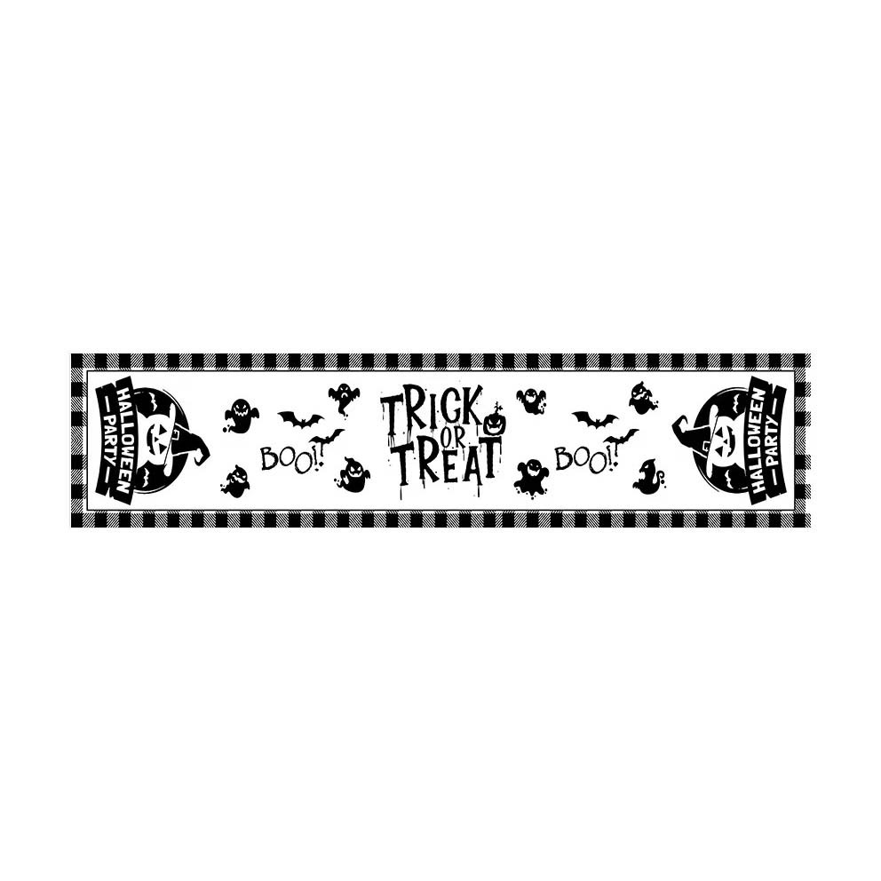 Transfronterizo 2024 Amazon nuevo Halloween calabaza festivales lino tabla bandera tabla de mesa comedor tabla de té tabla de bandera