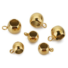 真空电镀不锈钢焊圈单吊孔珠耳环配件手工DIY金属保色耳饰配件