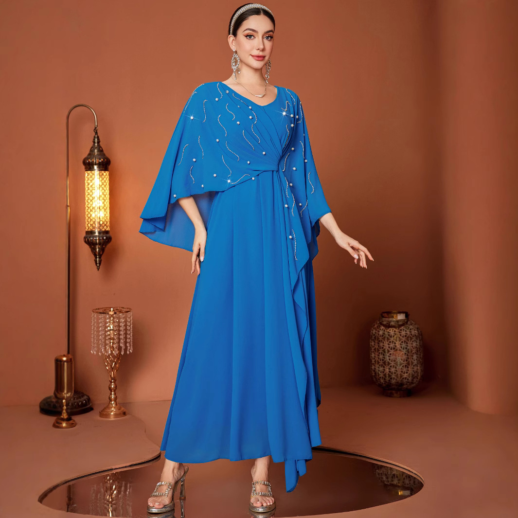 ZF4084 Blue Cloak Middle East Dress