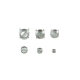 Factory in stock wholesale stainless steel jewelry accessories double-layer hollow four-claw support round claw diamond empty support ear studs pendant