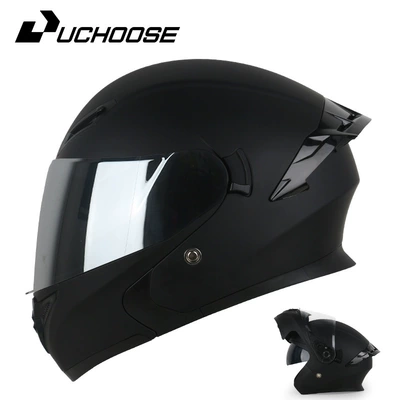 Motorcycle Safety Supplies: Helmet with Bluetooth Safety - matt-black-silver-mirror-comes-with-transparent-mirror-bluetooth-headset-m