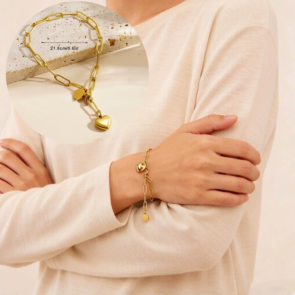 Pulsera de joyería de moda dorada de todo fósforo, lujo ligero, simple, nueva pulsera de acero de titanio que no se desvanece, trébol de cuatro hojas para mujer, transfronterizo