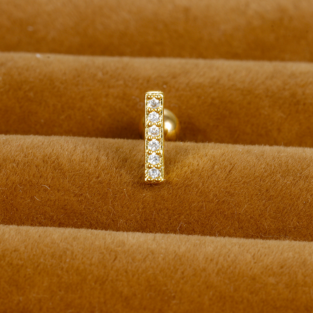 3g Weight Zircon Inlay Material Ear Studs Classification 1 Piece Quantity Daily, Street Occasion Stainless Steel Material Star, Heart Shape, Crown Pattern Women's Gender Plating, Inlay Design Simple Style Style 1 Piece Simple Style Star Heart Shape Crown Plating Inlay Stainless Steel Zircon Ear Studs 14