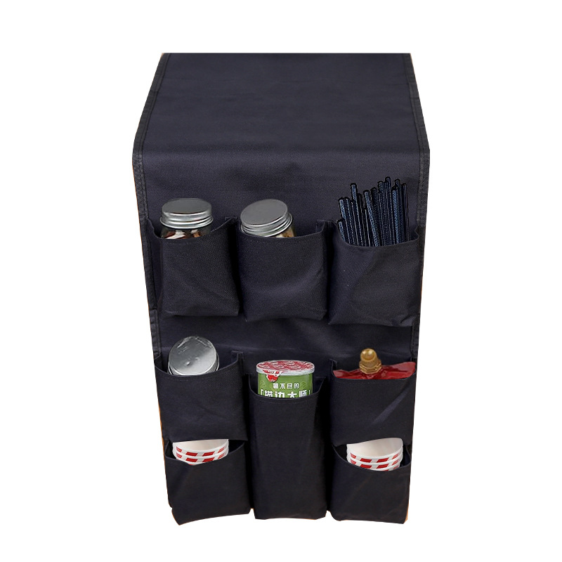 Suministros domésticos transfronterizos bolsa de almacenamiento de cocina bolsa colgante de tela de gran capacidad de almacenamiento multifuncional bolsa colgante de refrigerador bolsa de organización