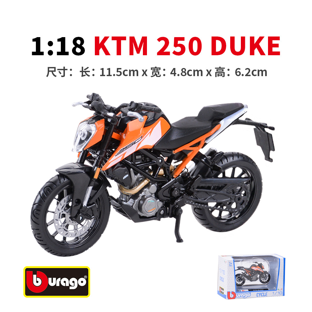 Bimei 1:18 Huthwana FS 450 Supermoto simulación aleación modelo terminado para jugar