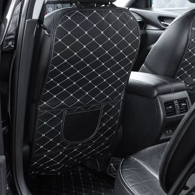 Car Seat Back Anti-Kick Pad, Car-Mounted Child Anti-Collision Protection Pad, Rear Seat Back Anti-Kick Wear-Resistant Mat (Chair back anti-kick pad) - all-inclusive