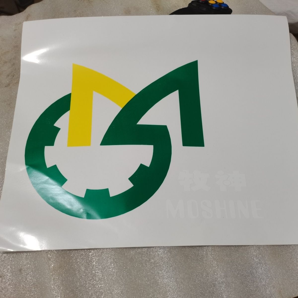 牧神收割机配件:车贴大LG,尺寸38×30