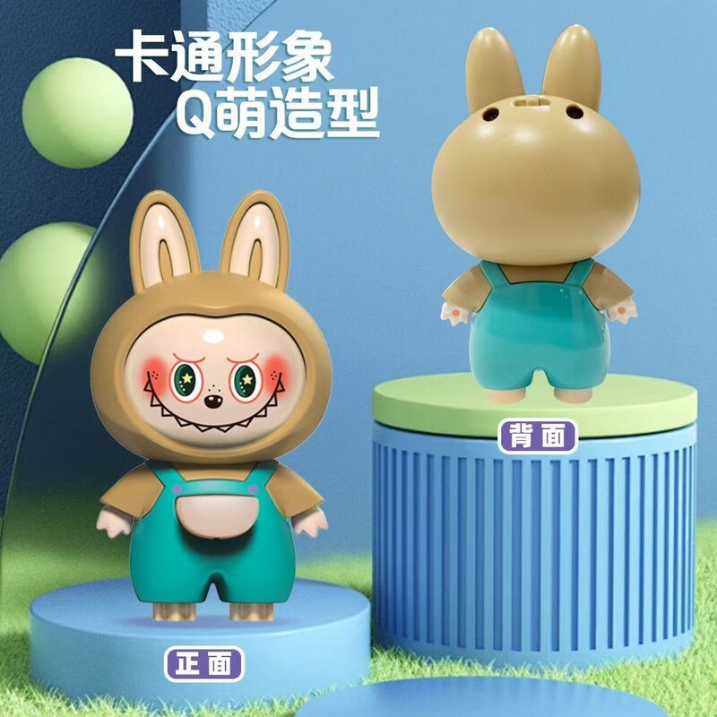 拉布布变脸公仔按压变脸创意解压可爱表情变脸玩具公仔钥匙扣玩偶|undefined