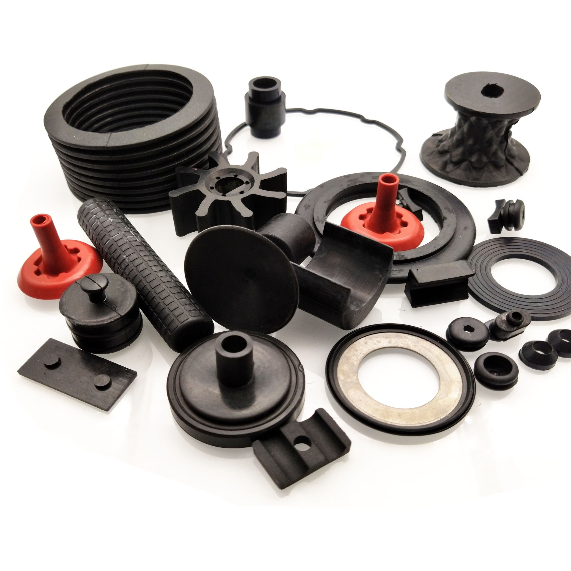고무제품 특수형품, 실리콘 맞춤형 씰링링, 충격흡수 쿠션패드, 고무플러그, 특수형철제품 공장 가공