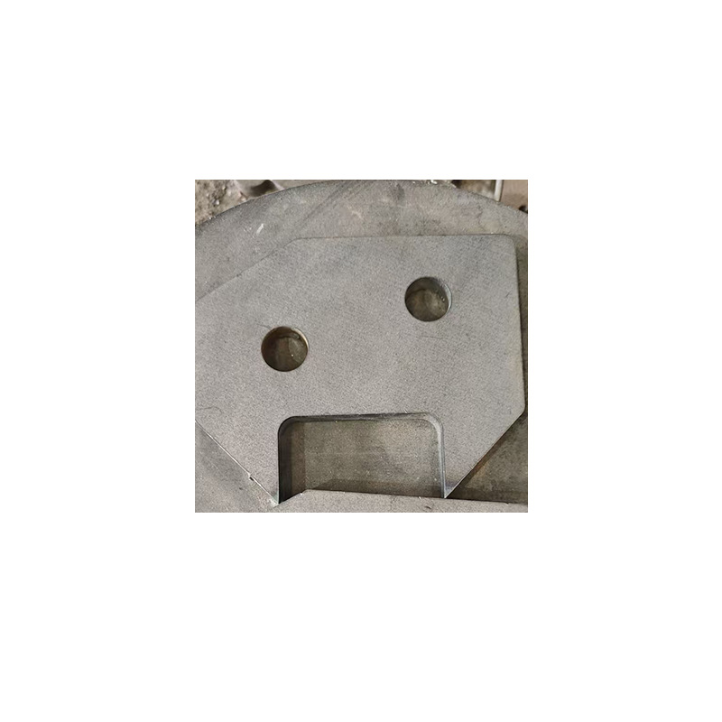 q235 placa de acero de corte y soldadura de maquinaria de ingeniería de abrazadera de anillo de suspensión no estándar de pulido desbarbado procesamiento de piezas de trabajo marinas