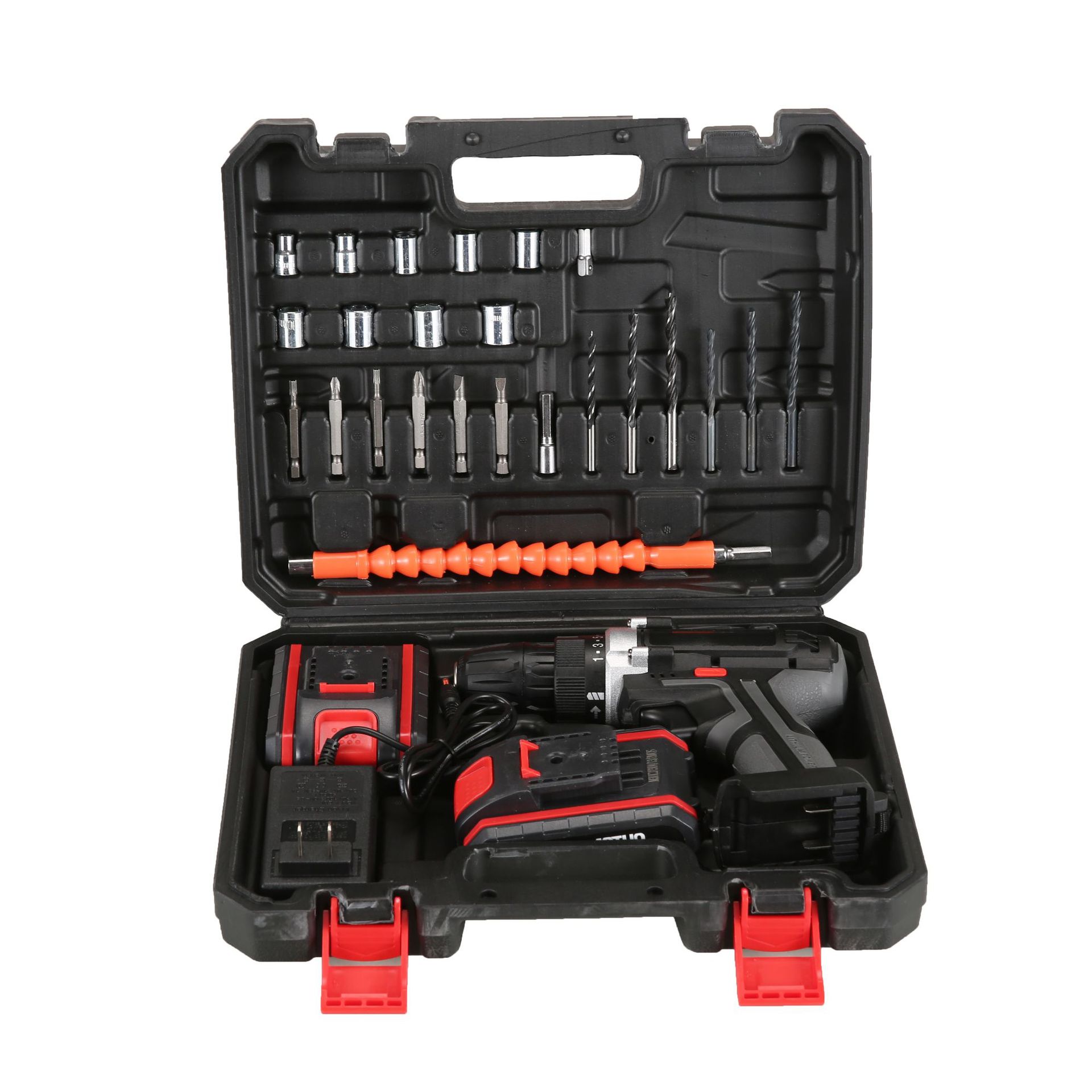 Nuevo taladro eléctrico destornillador eléctrico de carga de litio herramientas eléctricas domésticas taladro eléctrico de carga de litio taladro eléctrico conjunto de taladro