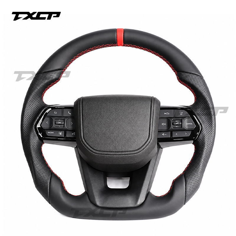 Suitable for Toyota Land Cruiser LC300 LC200 FJ70 FJ200 modified and upgraded full-leather steering wheel