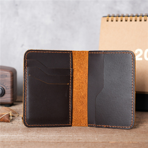 NT003 card holder men's genuine leather large capacity multi-card slot document slot cowhide bank card credit card holder leather case new
