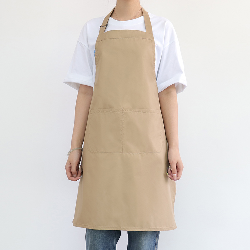 Nuevo delantal impermeable transfronterizo logotipo personalizado ajustable cocina doméstica lavaplatos panadería delantal de ropa de trabajo