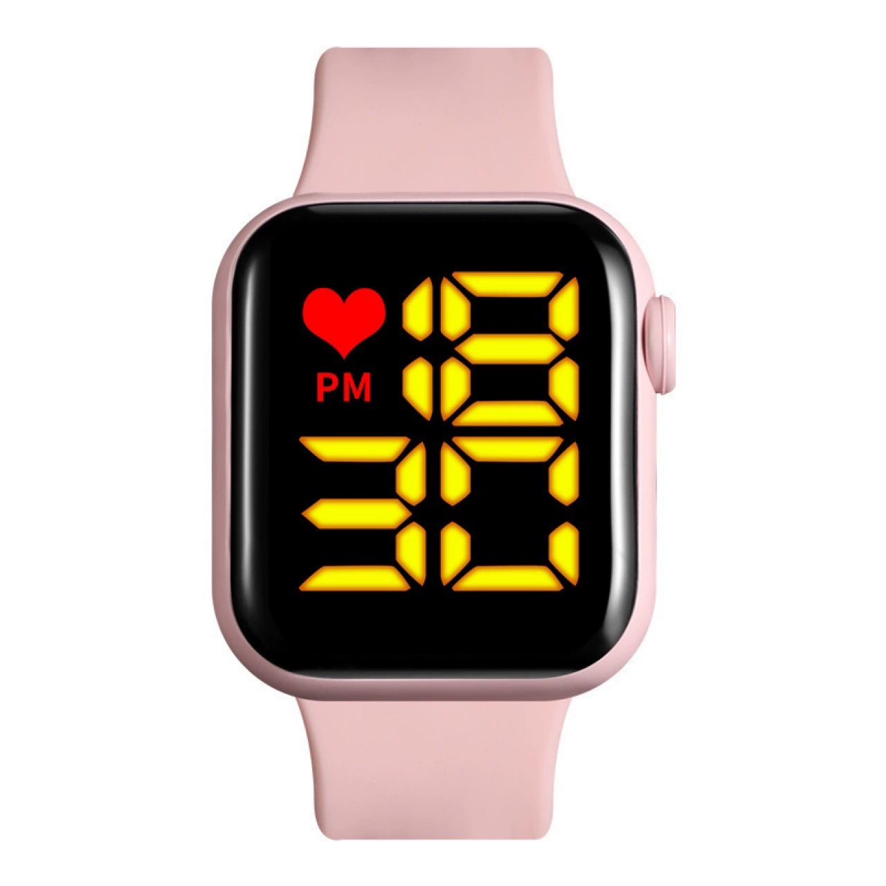 Apple, квадратные детские электронные цифровые часы для любимых