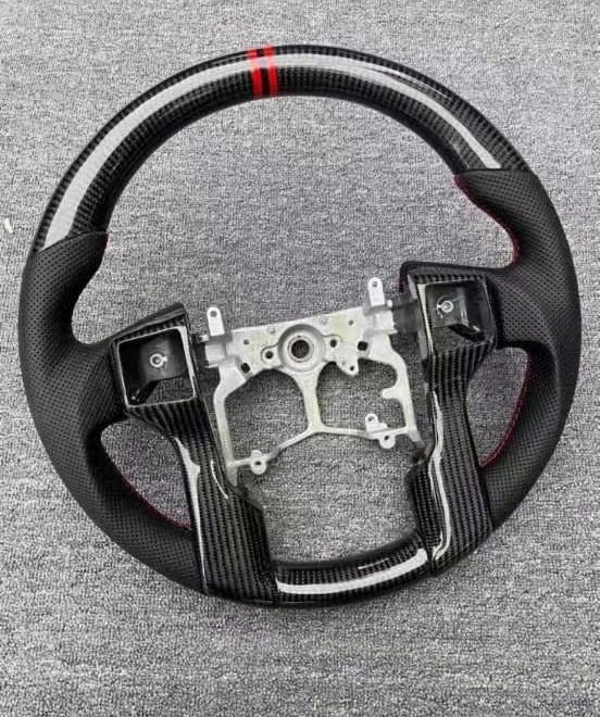 Suitable for Toyota Land Cruiser LC150, Tundra, Sequoia, and Prado 4.0; carbon fiber steering wheel modification and customization