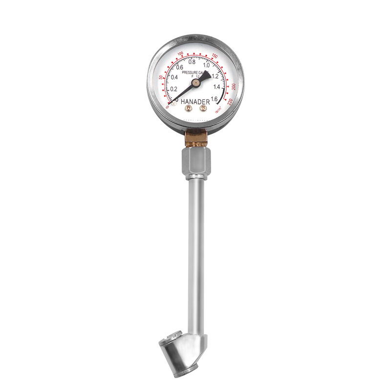 Boquilla de inflado de neumáticos, conector de inflado de neumáticos de automóviles, bomba de aire de motocicleta, boquilla de inflado con medidor de presión
