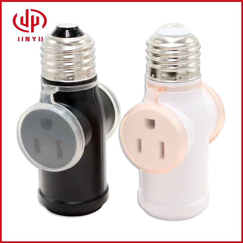 美标灯座TO5-15R灯头转美规日规插座转换器E26灯座转美规插座E26