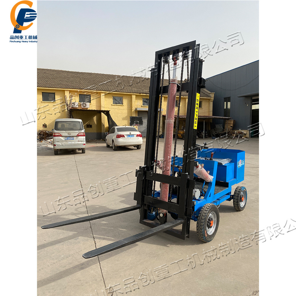 0.5吨小型电动简易式叉车 座驾式电动叉车 锂电池窄通道堆垛叉车