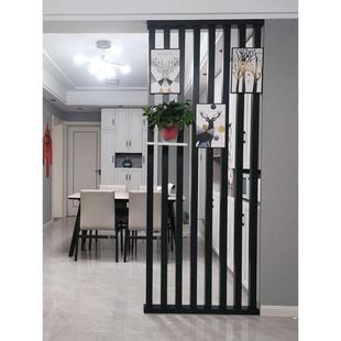 Aluminum alloy grille screen partition porch living room dining room porch hollow decorative wall room partition vertical bar fence