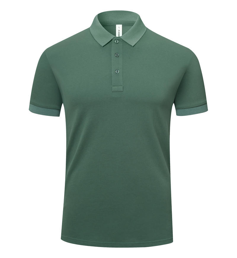 Polo de manga corta de algodón Pima de alta gama con solapa de negocios, polo de algodón para hombre, ropa de trabajo personalizada.
