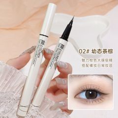 Xixi Smooth & Slim Liquid Eyeliner for Women: Fine Tip, Ultra-Fine, Waterproof, Long-Lasting—Perfect for Defining the Lower Lid and Creating Subtle "Wolfs" Under the Eyes.