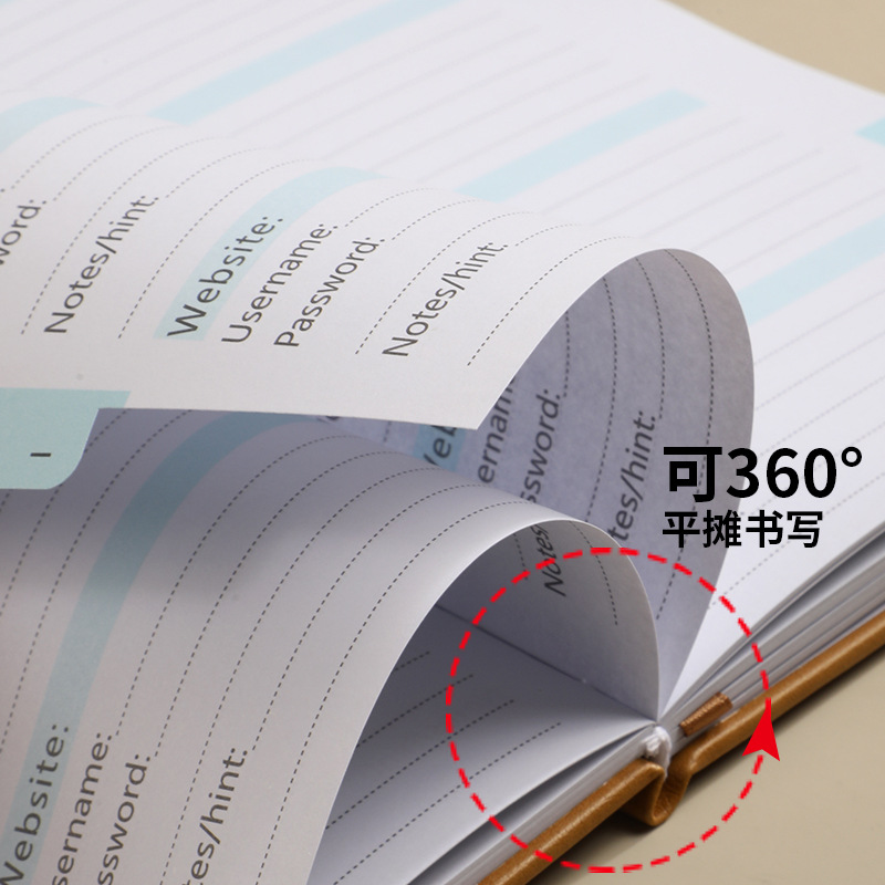 (2개) 크로스보더 아마존 스트랩 노트패드 커스텀 A6B6 스팟 전화번호부 소스 기록 번호 노트북 도매