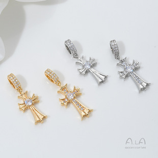 ��ɫ14K�������ʮ�ּܒ��diy������朵����Ʒ����������