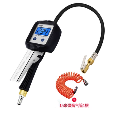Air pressure gauge/tire pressure gauge, gauge, tire pressure gauge, high-precision - luxury-large-screen-tire-pressure-gauge-15m-spring-hose-free-two-batteries-with-order