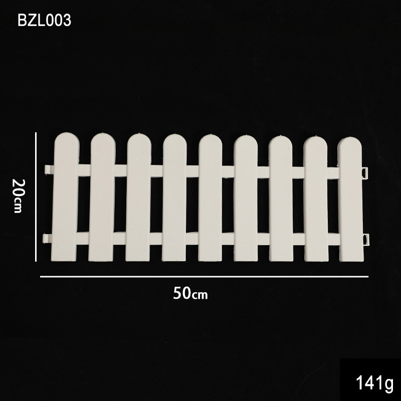 Valla de árbol de Navidad Valla desmontable de plástico blanco Escena de Navidad Decoración Valla Spot al por mayor