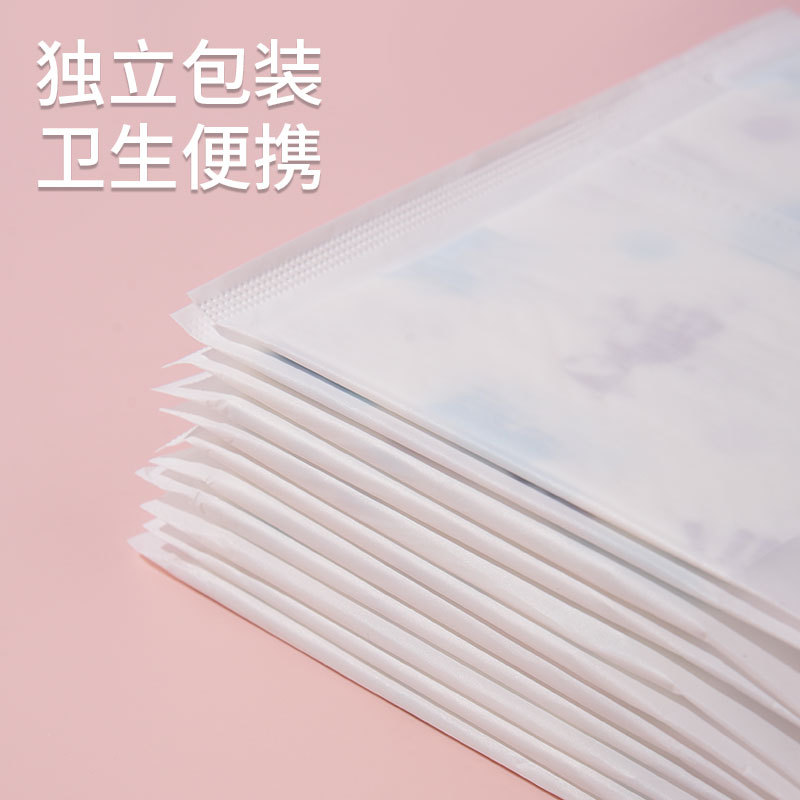 卡通印花儿童一次性饭兜吃饭柔软围嘴口水巾免洗无纺布围兜防脏潮