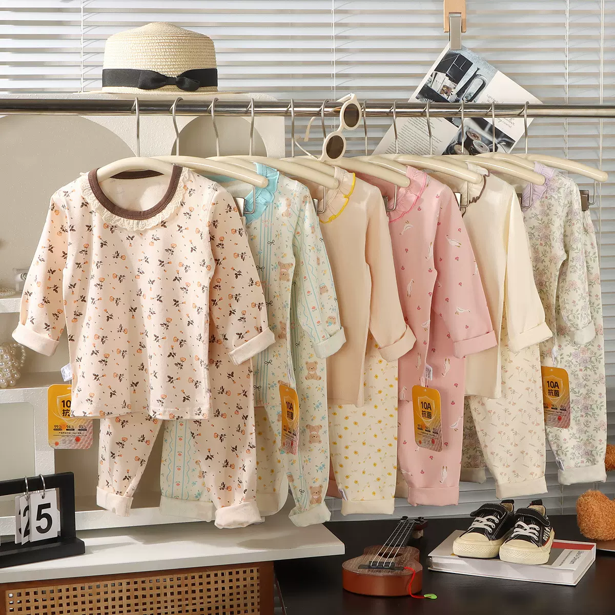 儿童纯棉套装女孩卡通秋衣秋裤家居服宝宝长袖睡衣男童女童空调服