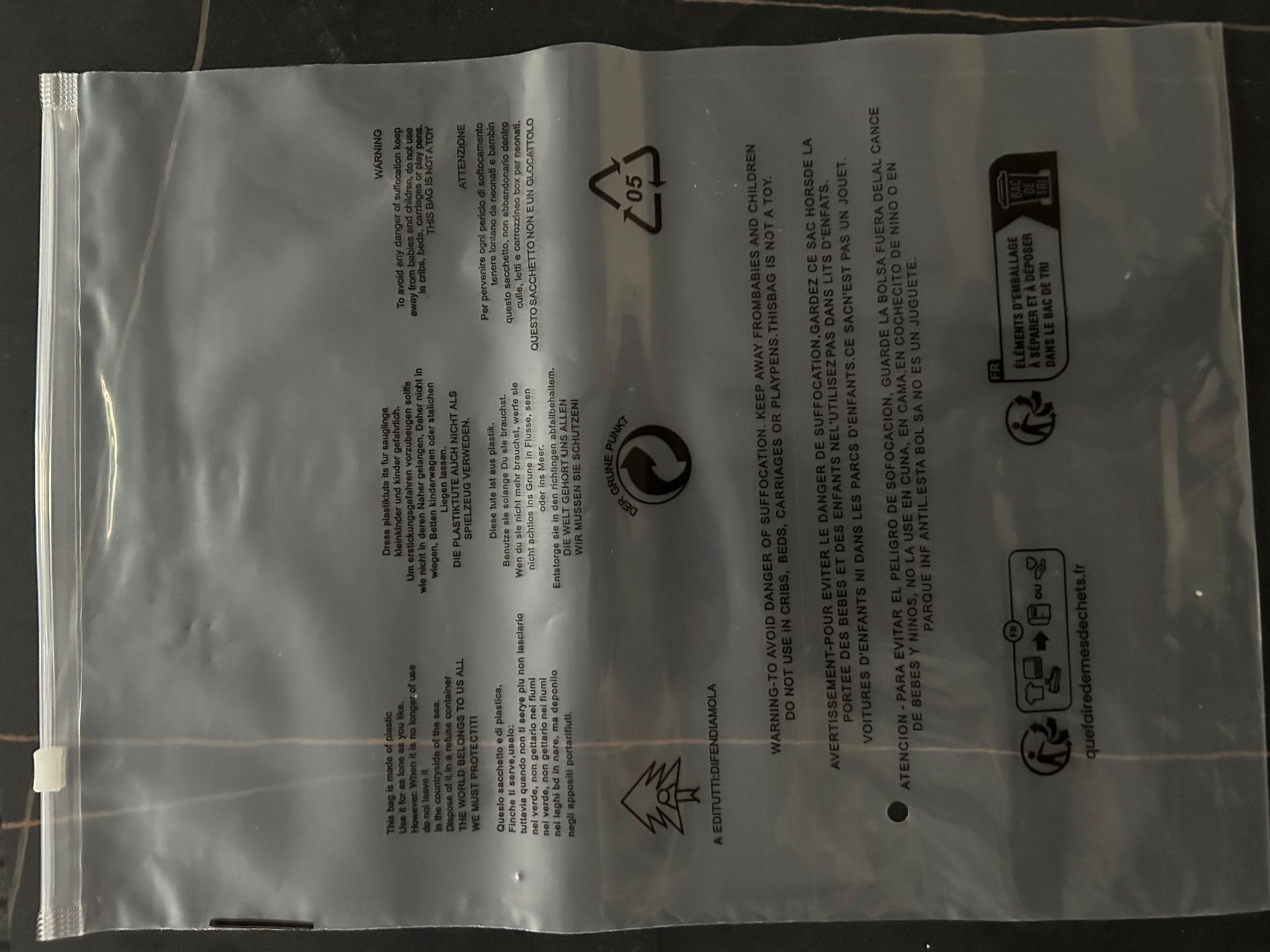 Lenguaje de advertencia transparente; 20*25