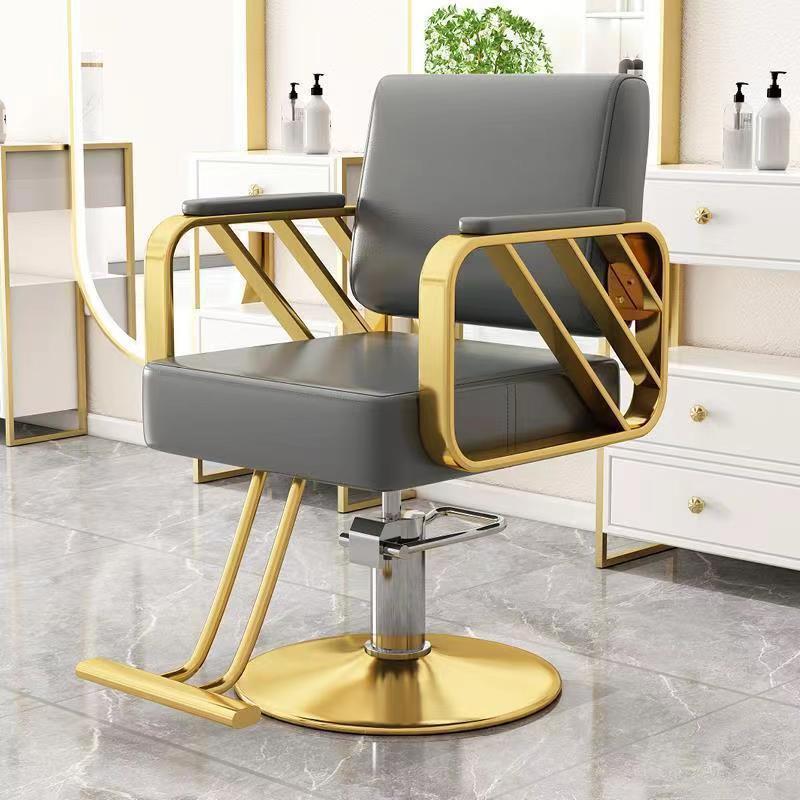 Peluquería Silla de pelo salón especial de corte de pelo taburete de alto grado teñido caliente asiento de elevación silla giratoria de pelo al por mayor
