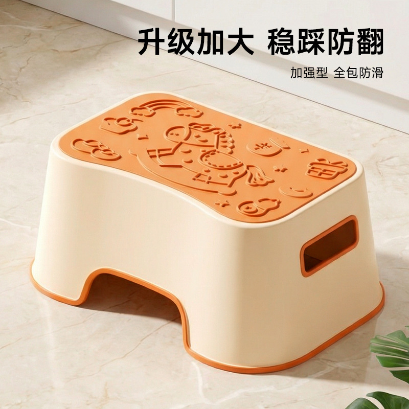 防滑踩脚凳宝宝洗手洗脸儿童垫脚凳浴室马桶脚踏板凳哺乳单层矮凳