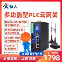 有人物联网 4G通讯串口模块PLC云网关远程控制数据传输PLCNET510