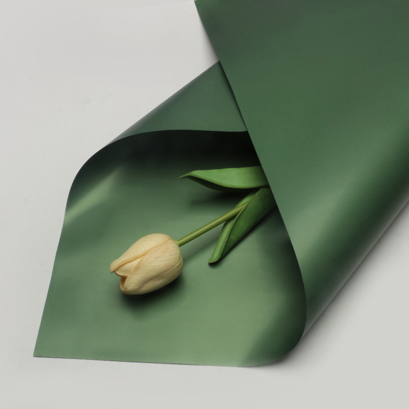 Huaxi Color sólido de doble cara Papel Ouya Material de embalaje de flores al por mayor Floristería Paquete de flores Material de flores Papel de embalaje de ramo