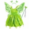 Green Tinker Bell Skirt + wings set