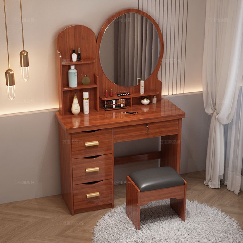 Dressing Table for Small Apartments, Mini Bedroom, Simple Dressing Table, Economical Dressing Cabinet, Light Luxury Internet Celebrity Dressing Table, Hot Sale