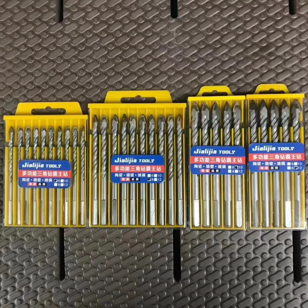 Source manufacturers alloy drill triangle drill ceramic glass wall overlord drill German four-blade cross drill