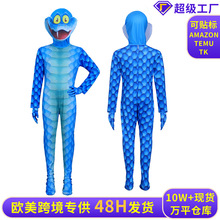 跨境新品C疯狂动物城2Gary蛇cosplay连体造型儿童圣诞节舞台服装X