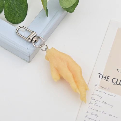 Simulated Food Chicken Feet Toy Decorations Charms Educational Personalized Fun School Bags Car Keys Accessories Wholesale