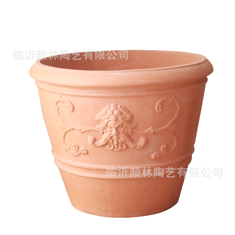 Grandes macetas de cerámica gran maceta de cerámica roja gran maceta de árboles gran maceta de cerámica paisaje gran maceta de cerámica roja comercio exterior gran maceta de lavabo rojo gran