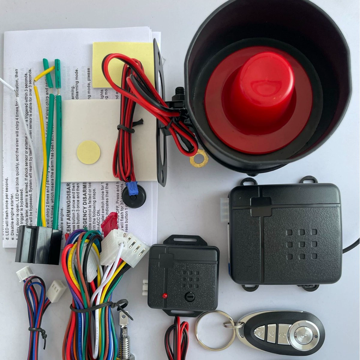 Автомобильная сигнализация, автомобильная сигнализация, двойная вибрационная сигнализация, 12 В, противоугонное устройство, дистанционное управление