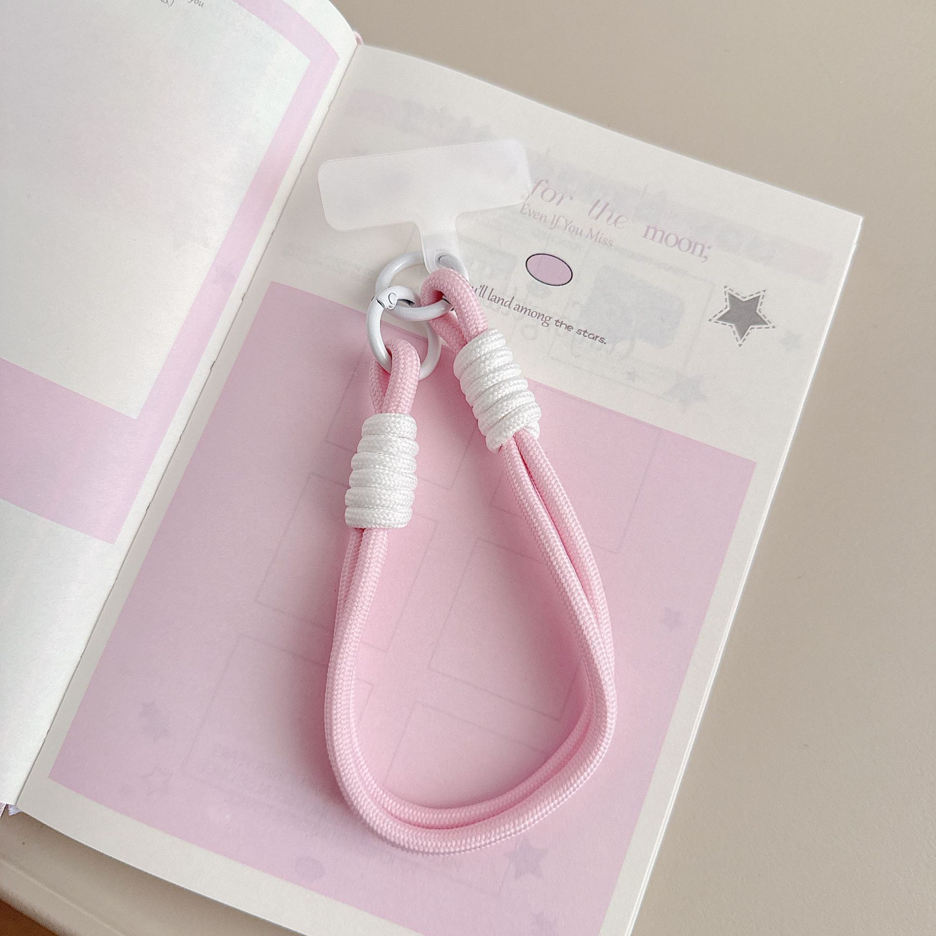 Boutique hecho a mano de alta gama para teléfono móvil cadena para colgar mujer estilo ins ligero lujo doble color muñeca cadena para teléfono móvil de moda/cuerda corta